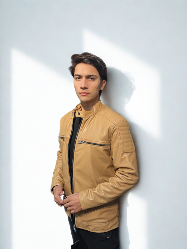 Mens Japanese BrownLeather Jacket